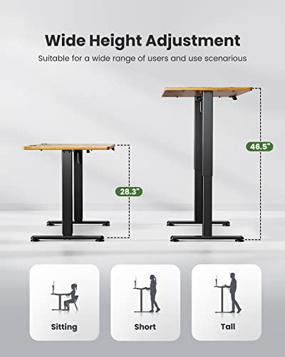 Marsail Electric Standing Desk Adjustable Height, 55 * 24 Inch Adjustable Desk Stand Up Desk For Home Office Furniture Computer Desk Memory Preset With Headphone Hook #TOP4