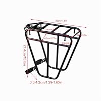 Fahrrad Gepäckträger vorne 25 kg Lastfahrradträger Bremsrahmen Mountainbike Für Mountainbikes, Fahrrad Tourengepäck Gepäckträger – Ansicht 4