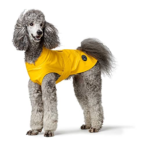 HUNTER Milford Dog Raincoat with Harness and Collar Opening 35 Yellow