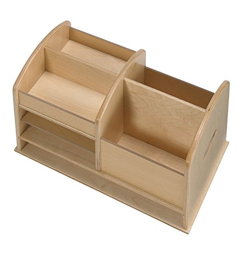 Childcraft 1491255 Tabletop Writing Supplies Center, 21-1/4 X 12 X 12-3/8 Inches 12 38 Inches Height,12 Inches Width,21.25 Inches Length,Natural Wood #TOP7