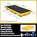 Heavy-Duty Spill Containment Platform with Forklift Slots & Drain Modular Anti-Slip Leakproof Large Plastic Tray for Industrial Use(130x68x15cm)