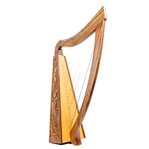 Royal Harps 22 String Harp Solid Rosewood Extra Strings & Carrying Case Great For Teenagers thumb #4