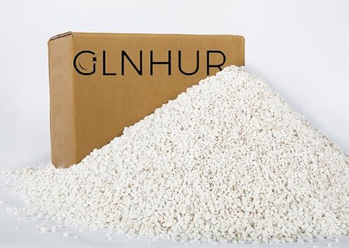 GLNHUR 10QT Organic Perlite Horticultural Soil Amendment for Plants,3-6mm Size (Perlite)