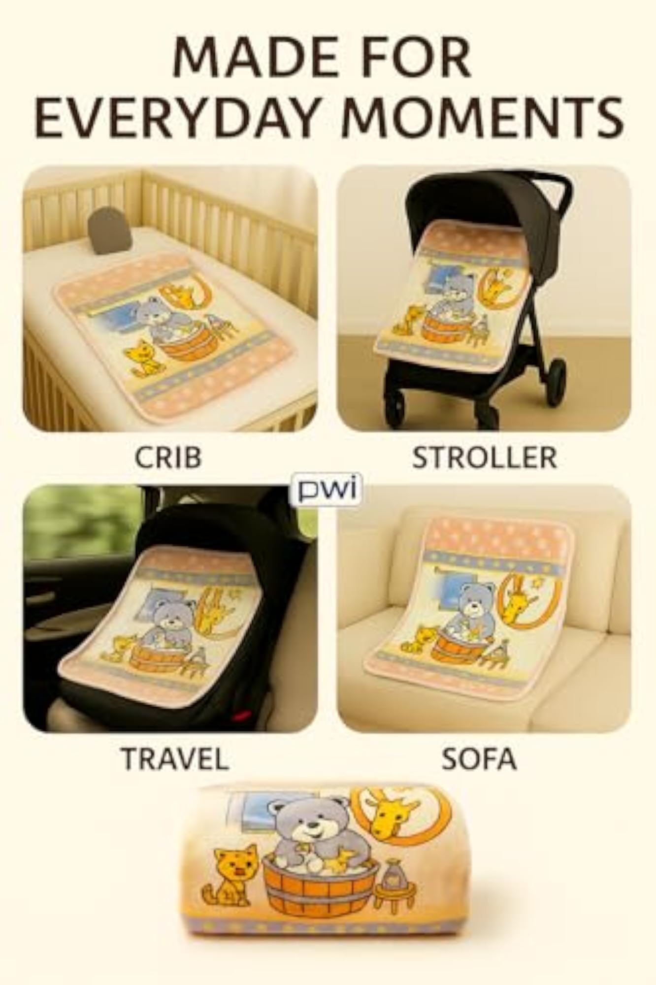 Ultra Soft Double Layer Baby Blanket