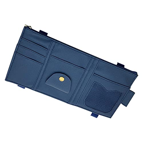 Organizador para visera Qianly para guardar tarjetas y gafas en el coche