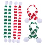 6個チュアスカーフクリスマスワインボトル装飾 ドールオーナメン