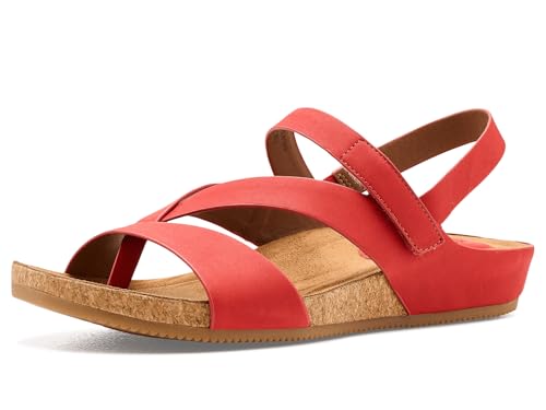 EuroSoft Women's Gianetta Flat Sandal, Orange, 10