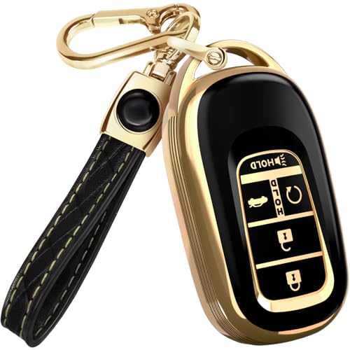 Lucrum Compatible with Honda Key Fob Cover & Keychain