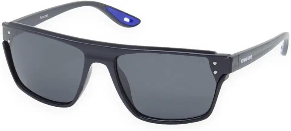 Óculos de Sol King One Polarizado Esportivo Masculino design médio com Proteção UV400 - Kit contém Case Couro ECO