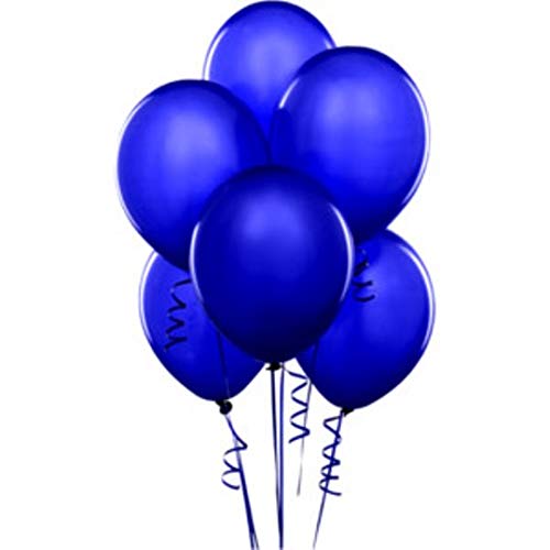 Wanna Party 8" Dark Blue Latex Balloon 20Ct