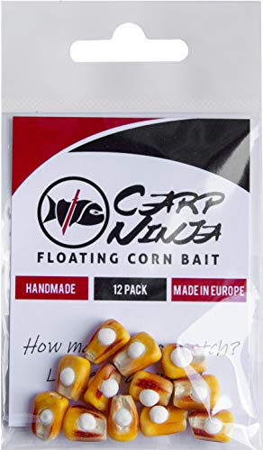 Carp Ninja Floating Carp Bait Handmade in Europe with Real Corn 12 pc - Classic
