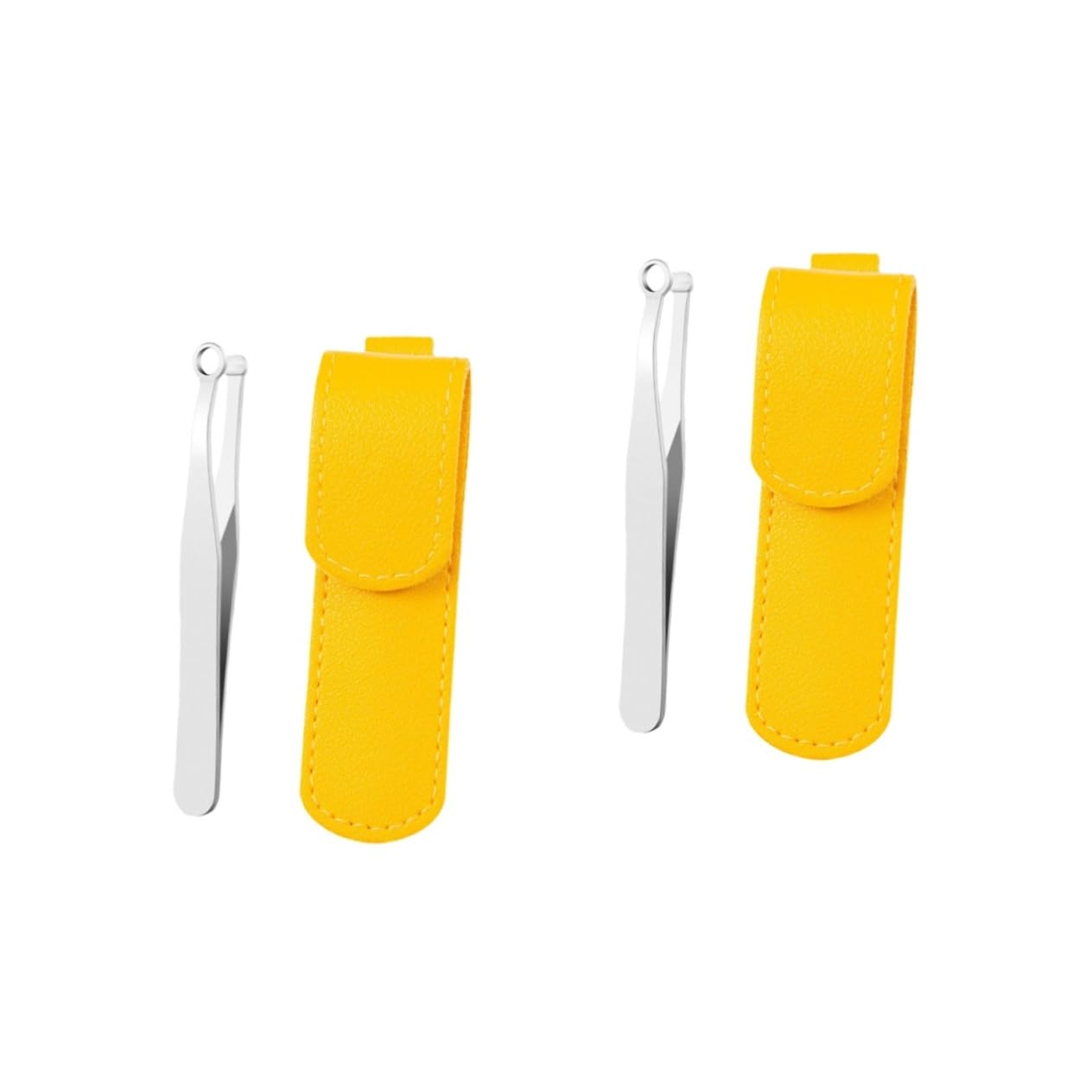 2 Sets Stainless Steel Nose Hair Clip Trimmer for Men Tweezers Mustache Trimmer Trimming Tool for Brow Facial Scissors Nose Hair Clip for Home Nose Hair Clipper Nose Hair Trimmer Mikinona