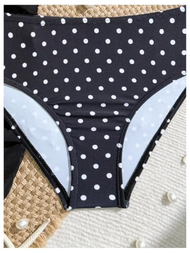 Image of RoseSeek Girl's 3 Piece Cute Bowknot Bathing Suit Halter Triangle High Waisted Swimsuit with Beach Cover Up Skirt