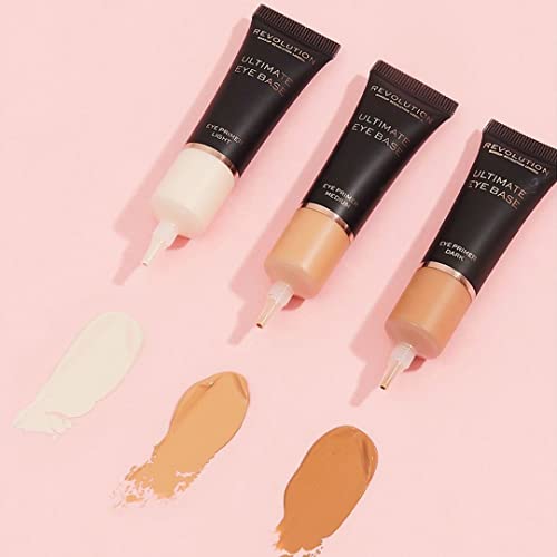 Makeup Revolution Ultimate Base Eye Primer Medium to Prevent Oily Lids and Creasing - Clear Waterproof Shadow Base for Long-Lasting Eye Makeup - Image 7
