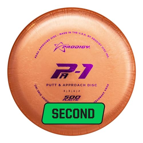 Prodigy Disc Factory Second 500 A1 Approach Golf Disc | Overstable Disc Golf Approach Disc | Great Grip Even When Wet | Consistent and Reliable in All Wind Conditions | 170-174g (Colors May Vary)