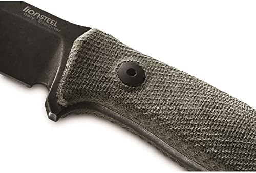 LionSteel M5 Fixed Blade Green Micarta LSTM5BCVG