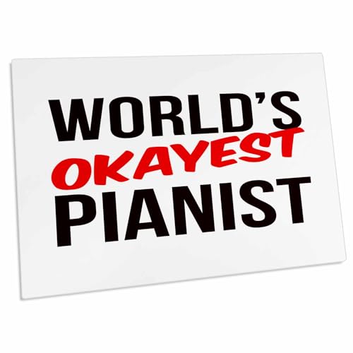 3dRose Worlds Okayest Desk Pad 58x40 cm