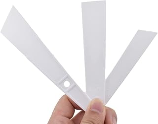 Acoeitl Plastic Glue Smear Sticks Applicator Spreaders Spatula Flexible Fill Gaps Smooth Good Hand Holding Pliable Evenly Scrape Easy Clean Off for Apply Leather Edge Precise Line 3Pcs White