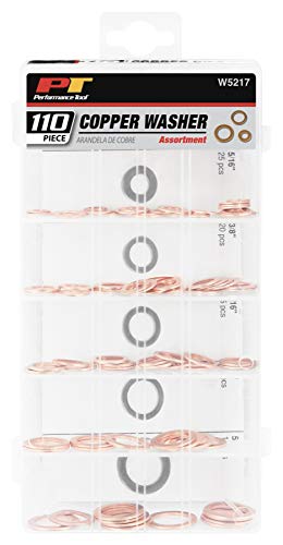 Performance Tool W5217 110pc Copper Washer Assortment
