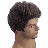 Zoom IMG-2 parrucca sintetica naturale corta marrone Zoom IMG-2 parrucca sintetica naturale corta marrone