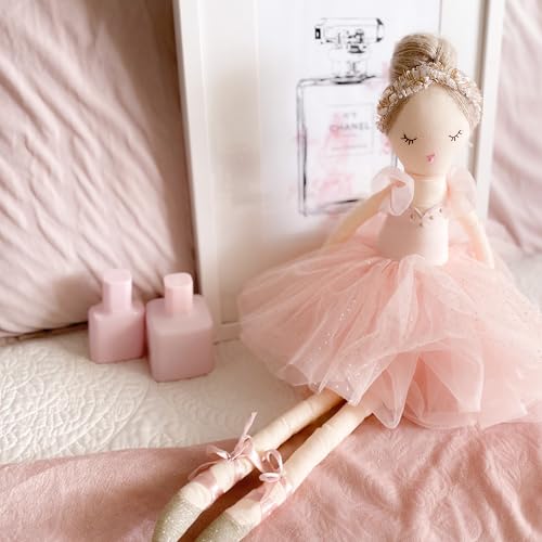 MON AMI Belle The Ballerina 20-Inch Stuffed Doll for Girls, Pink, 22" - Image 4