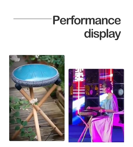Support de batterie nomade en bois pour sessions de handpan en plein air - 7