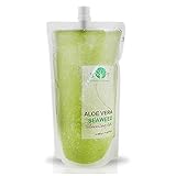wellness geldrop 100% natural se ha enriquecido a base de zumo de aloe vera con algas marinas y detoxificantes.