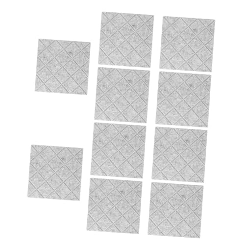 10pcs paneles acústicos autoadhesivos romboidales, insonorización y absorción de sonido, aislamiento de poliéster de alta densidad para estudio en casa y oficina miniatura 1