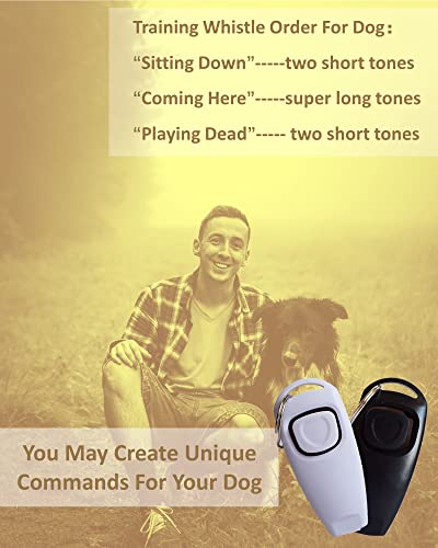 Swauswauk Dog Whistle Training-Professional High Frequency Pitch Recall (White) #TOP3