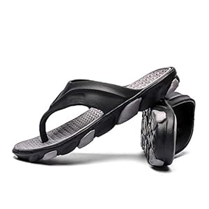 Slippers, Slippers Teenslippers Sandalen Comfortabele Slippers Voor Op Het Strand Casual Outdoor Indoor Sport-Slippers Voor Heren,Black,42