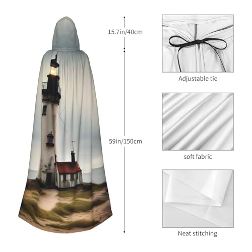 Robe à capuche grand format pour déguisement magicien et vampire