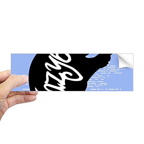 Sticker paresseux noir rectangulaire au graphisme naturel épuré