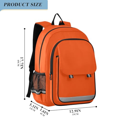 Orangered Kids Backpack Large Capacity Bookbag with Reflective Schoolbag for Girls and Boys 212