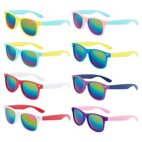 CHSZSH Occhiali Da Sole Color Block - 8 Paia Da