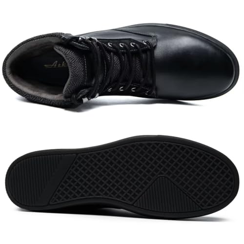 Image of Arkbird Casual Sneaker Boots, High-Top Sneakers Lace-up Leather Chukka Shoes for Men
