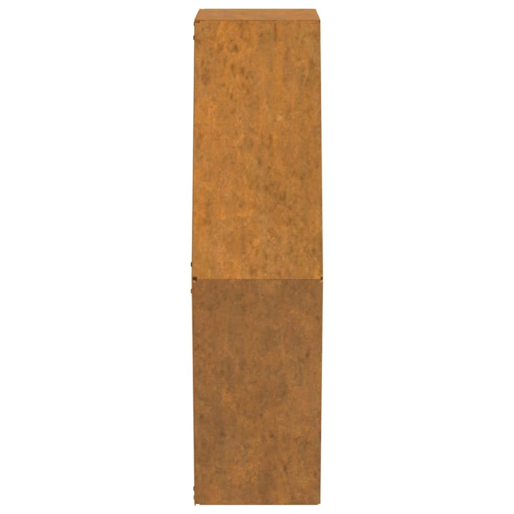 vidaXL Jardineras de Pared 2 uds Acero corten Oxidado 46x10x40 cm, Jardinera de Pared para Exteriores, Jardinera montada en la Pared, Maceta de Pared