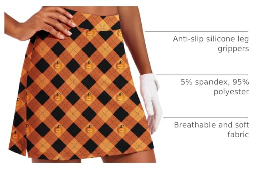 Image of Ekouaer 16 inch Golf Skorts for Woman with Inner Pockets Silicone Grippers Tennis Skirt Quick Dry Athletic Pickleball Skort