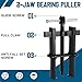 MorningRo 4 Pcs Bearing Puller 2'' 3'' 4'' 6'' Adjustable 2 Jaw Gear Puller Set Carbon Steel Removal Tool for Pulleys Flywheels Motorcycle Bearings Gears