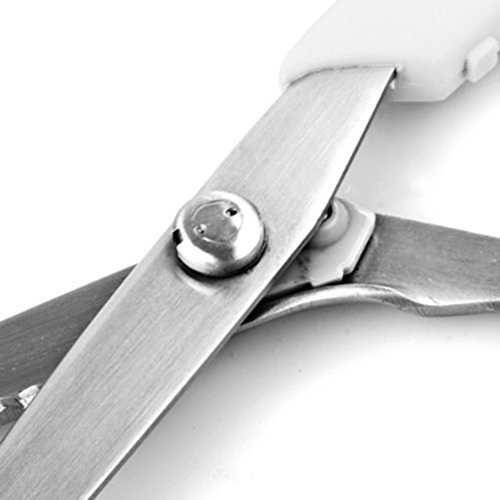 Image of BlueSnail Stainless Steel Pinking Shears Comfort Grip Handled Professional Fabric Crafts Dressmaking Zig Zag Cut Scissors Sewing Scissors(Green)