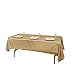 TRLYC 60x102" Sequin RECTANGULAR Tablecloth - Gold