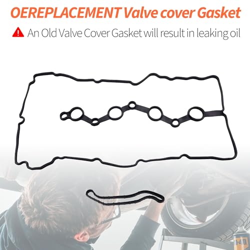 Image of HiSport Valve Cover Gasket Seal - Compatible with Hyundai Santa Fe Sport Sonata Tucson Compatible with Kia Optima Sorento Sportage 2.0L 2.4L 2010-2016 - Replace VS50869R