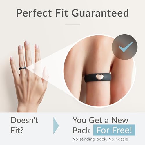 ThunderFit Silicone Rings for Him and Her, Wedding Bands for Couples by ThunderFit - Used condition - Image 2