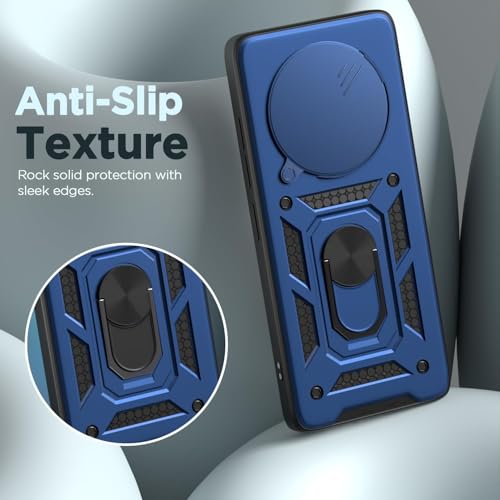 Image of Luxe Back Cover for Vivo T4 5G / iQOO Z10 5G | D10 Tough Armor Case | Sliding Camera Shield | 360 Protection | Kickstand Holder