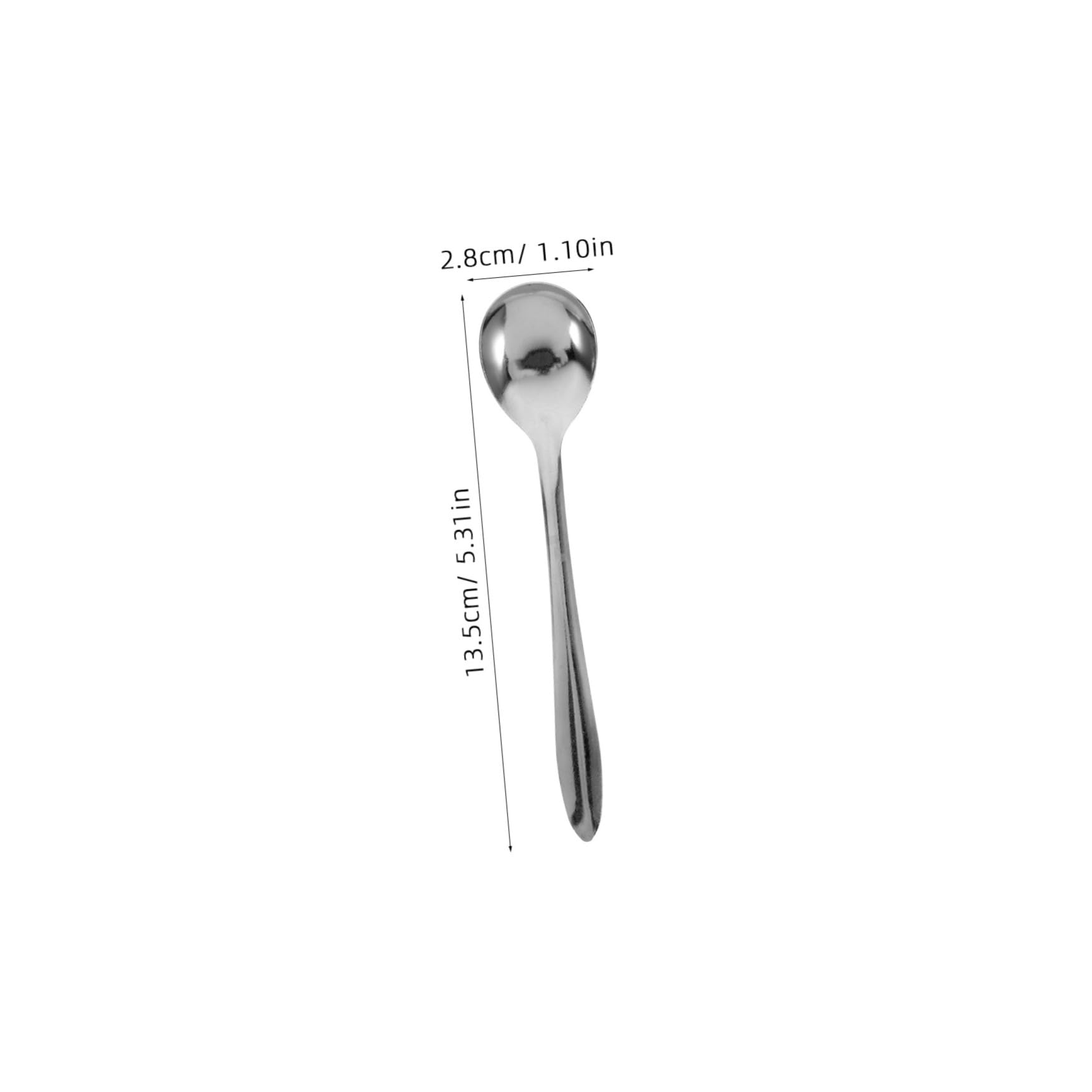 VALICLUD 100pezzi Cucchiaio in Acciaio Inox per Mescolare Cucchiaini da Caffè Espresso Cucchiaino Piccolo Portatile Mini Cucchiaini da Tavola per Uso Domestico e Professionale