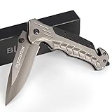 🌲 OUTDOOR BEGLEITER: Ein vielseitiges Survival-Messer für zahlreiche Naturerlebnisse. Verwendbar als Camping Messer, Schnitzmesser, Angelmesser, Survival Messer oder als allzweck-Werkzeug im Wanderrucksack oder Rettungsmesser im Auto.