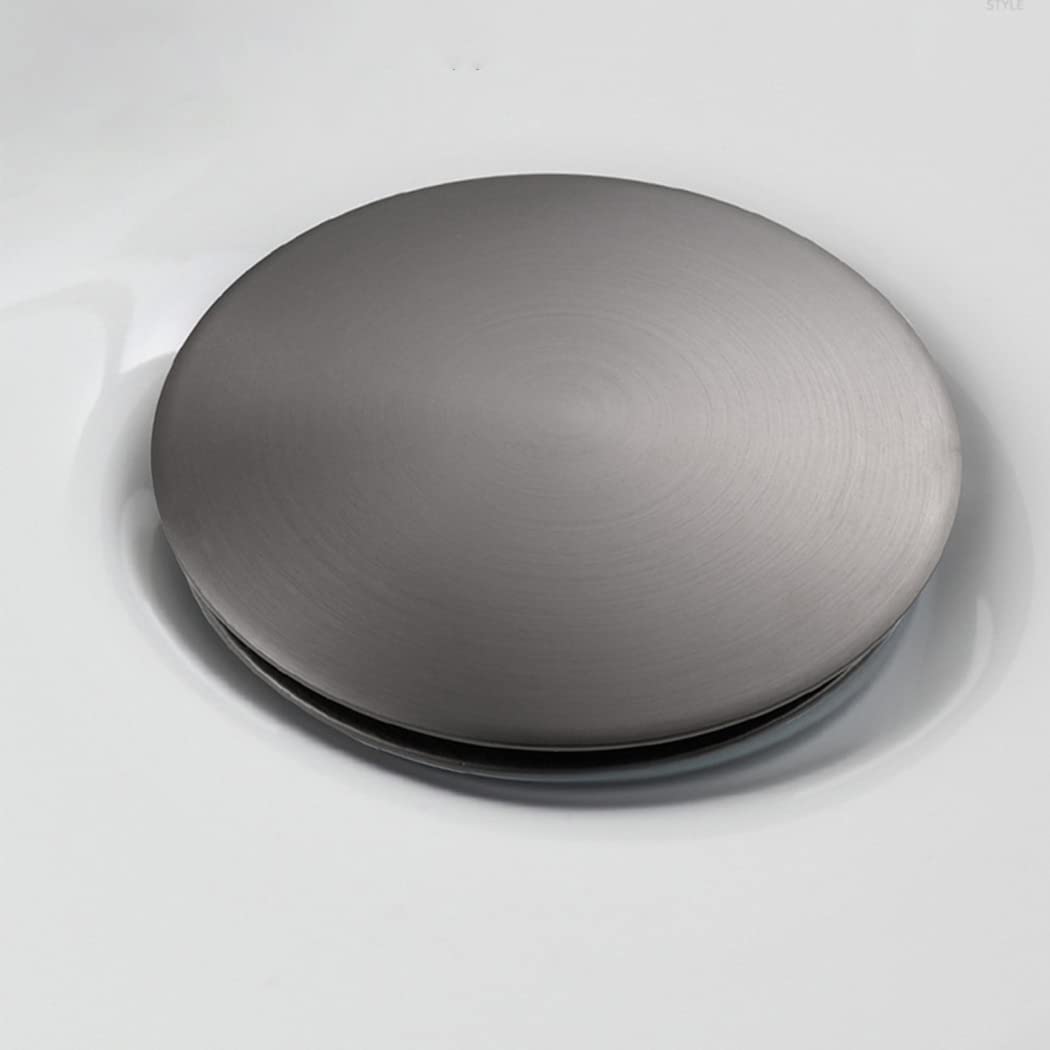 WRIST Sifone Tondo in Ottone per Bottiglia P, Kit Tubo di Scarico Sifone per Lavello del Bacino Regolabile in Altezza, Kit Sifone P per Scarico della Vasca da 1/4,Gun Grey