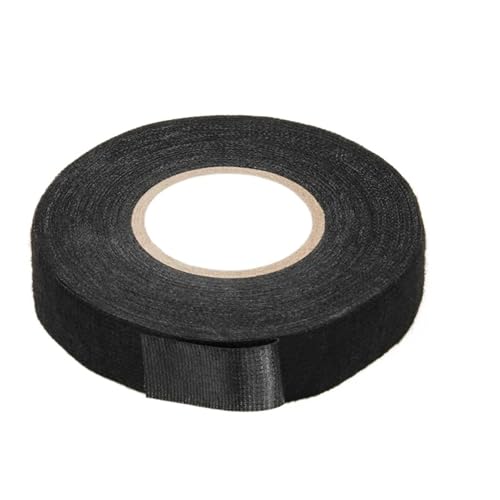 Ruban adhésif en tissu noir 25mm x 25m isolant et résistant à la chaleur pour câblage automobile