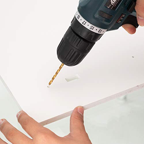 HPMAISON 60PCS HSS Shank Twist Drill Bit Set Titanium Coated 1/1.5/2/2.5/3/3.5mm High Speed Steel Twist Drill Bits Tools for Wood Plastic and Aluminum 7 HPMAISON 60PCS HSS Shank Twist Drill Bit Set Titanium Coated 1/1.5/2/2.5/3/3.5mm High Speed Steel Twist Drill Bits Tools for Wood Plastic and Aluminum - Image 7