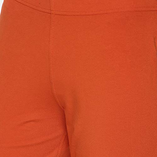 Image of GO COLORS Cotton Stretch Kurti Pants Full Length for Women | Breathable, Mid Rise, Tall