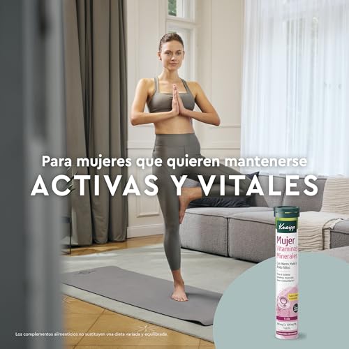 Kneipp Mujer Vitaminas y Minerales, Complemento de Magnesio, Calcio, Vitamina C, Zinc, Hierro y Yodo, Reduce el Cansancio, Aporta Enería y Aumenta las Defensas, Efervescentes, 15 Comprimidos - imagen 3